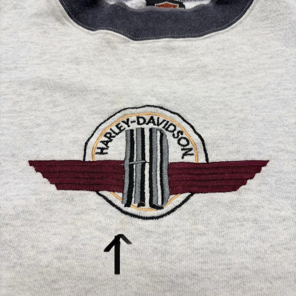 Vintage 90s Harley Davidson Motorcycles Crewneck Sweatshirt Mens XL Made in USA - Picture 7 of 16